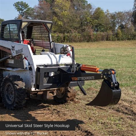 titan skid steer front hoe